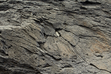 Some hard and grey wall made it with stones.