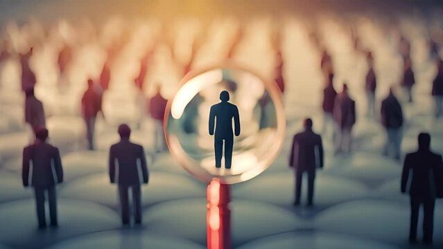 Business network structure HR Human resources. Business leadership concept. Management and recruitment. Social network. Different person, business, leader