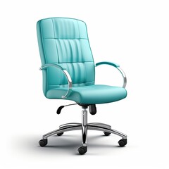 Office chair cyan