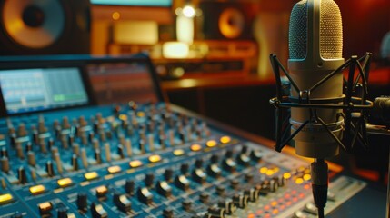 Audio Mixture Amplifire in studio