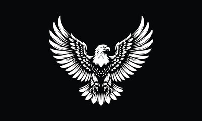 eagle logo design, eagle flying, eagle wings, eagle logo 