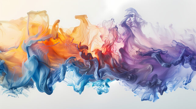 Vivid Colors Swirl in Abstract Artistic Display. Abstract Background