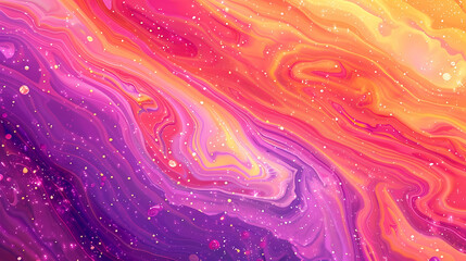 Vibrant Swirling Colors of a Fluid Art Painting. Abstract Background