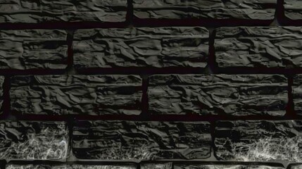 black brick wall, dark background  