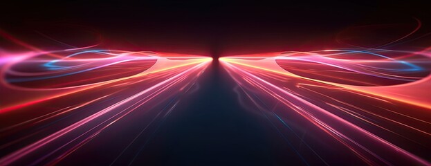 Dark Background With Lines and Shapes