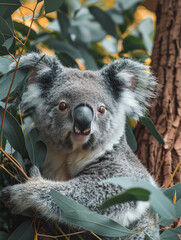 Obraz premium koala bear in tree