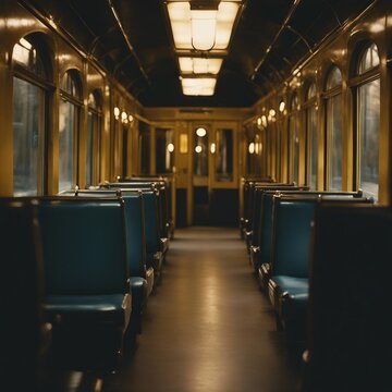 Aesthetic magical realism Through the Yellow Windows of the Last Train grainy film