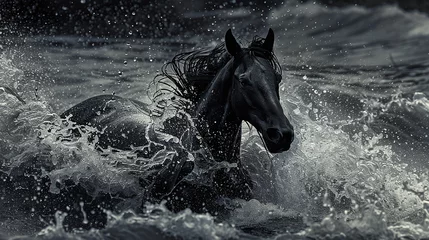 Deurstickers cavalo alado, Mau humor da égua causa quedas © Alexandre