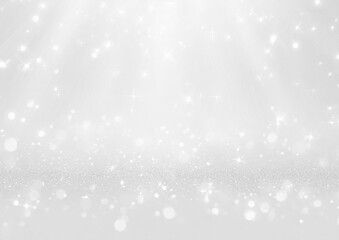 シルバーのキラキラ背景