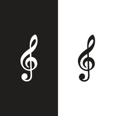 Music Note vector illustrator. Advertising and Media icon glyph style.
