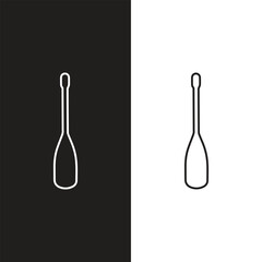 Vintage Canoe Paddle Set. Vector elements for web or print.