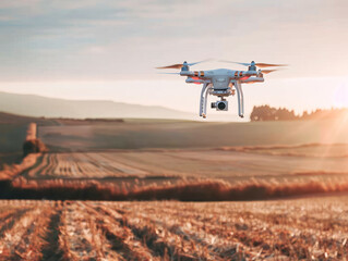 Fototapeta na wymiar drone at agriculture field