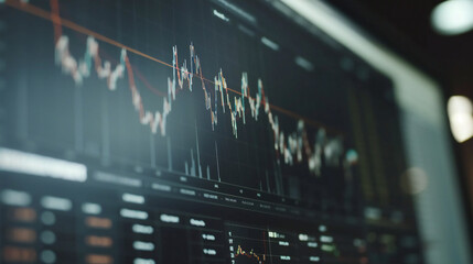 LLC Financial Growth: Abstract Data Analysis on Computer Screen Shows Company's Success with Charts and Graphs
