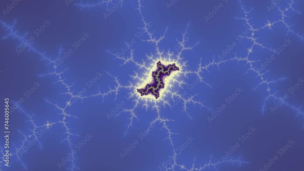 Wall mural camera movement inside a multicolor bright fractal. fractal sequence patterns 3d. for yoga or clubs 