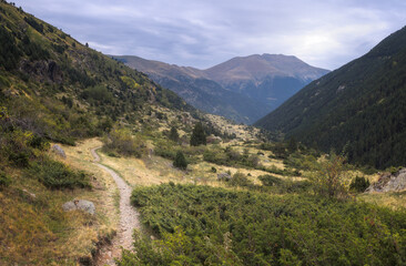 Fototapeta na wymiar valley in Vall Fosca in the Catalan Pyrenees