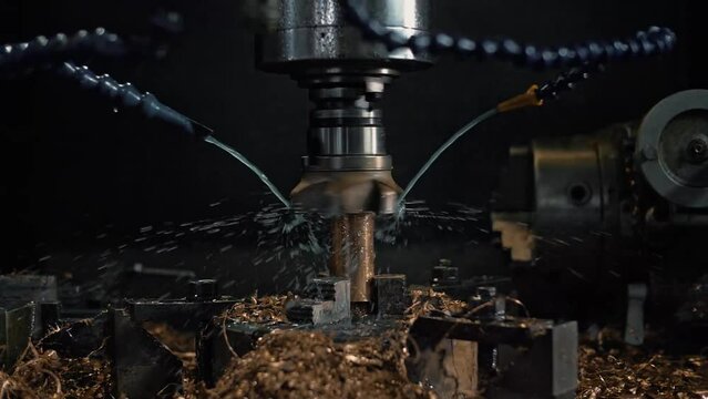 Operation of an active water-cooled CNC frazer 