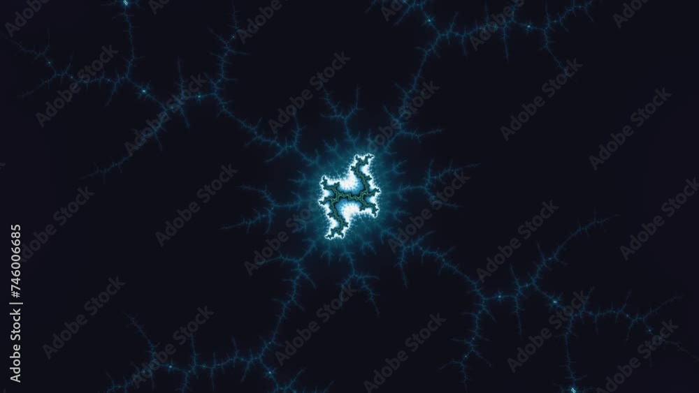 Wall mural camera movement inside a multicolor bright fractal. fractal sequence patterns 3d. for yoga or clubs 