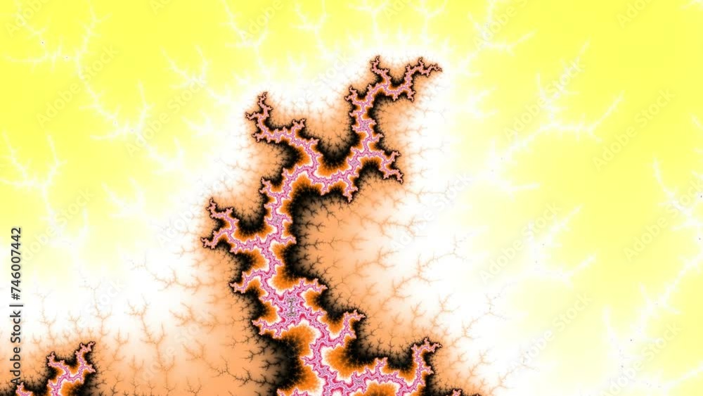 Wall mural camera movement inside a multicolor bright fractal. fractal sequence patterns 3d. for yoga or clubs 
