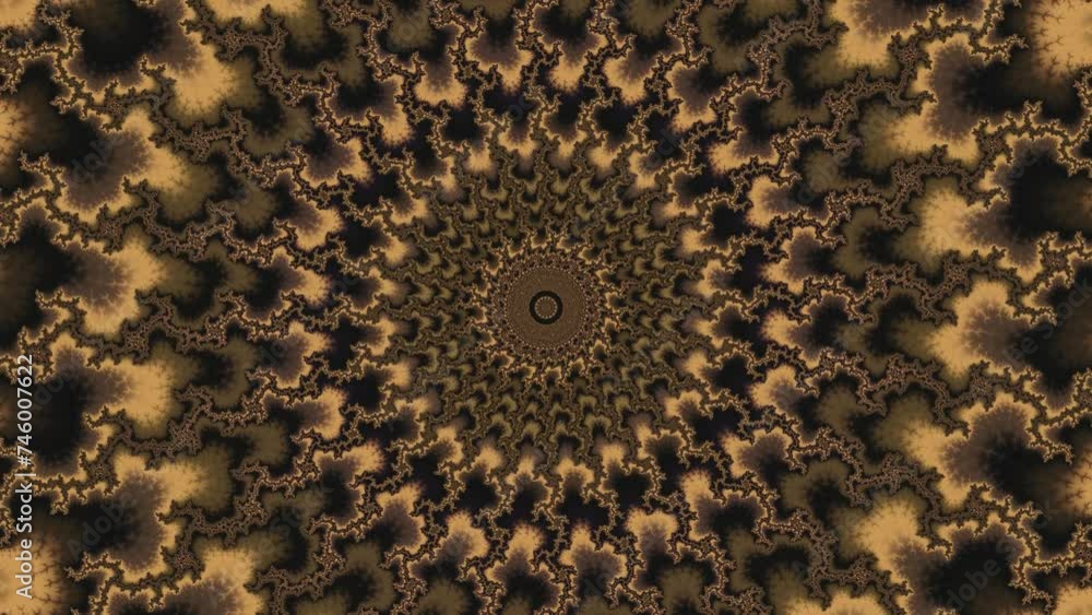 Wall mural camera movement inside a multicolor bright fractal. fractal sequence patterns 3d. for yoga or clubs 