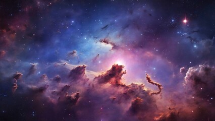 Obraz na płótnie Canvas colorful space nebula and galaxy