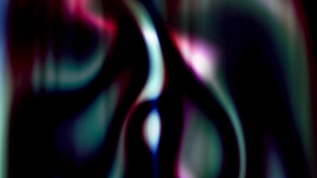 湾曲するネオンライト　モーション背景素材