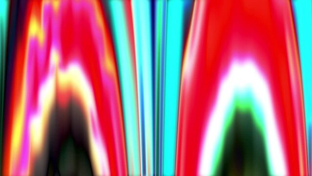 湾曲するネオンライト　モーション背景素材