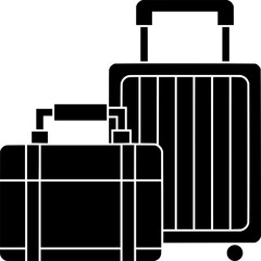 vacation illustration travel silhouette bag logo trip icon tourism outline luggage tourist journey summer suitcase baggage holiday traveler tour shape of journey summer for vector graphic background