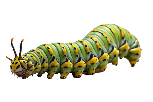 caterpillar isolated on a transparent background