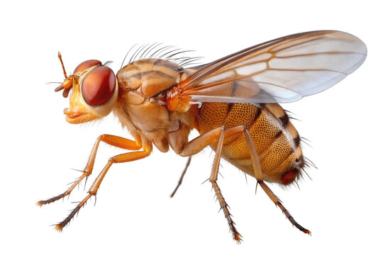 fruit fly isolated on a transparent background