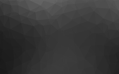 Dark Silver, Gray vector polygonal template.