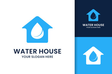 water house plumbing company logo design