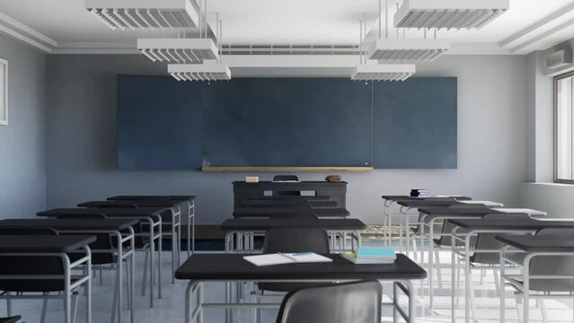 College classroom

3D animation of a college classroom with an ongoing class