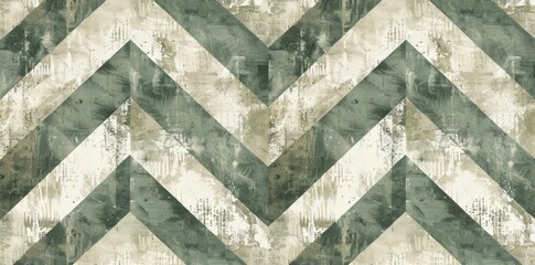 Chevroned Pattern on Grungy Background
