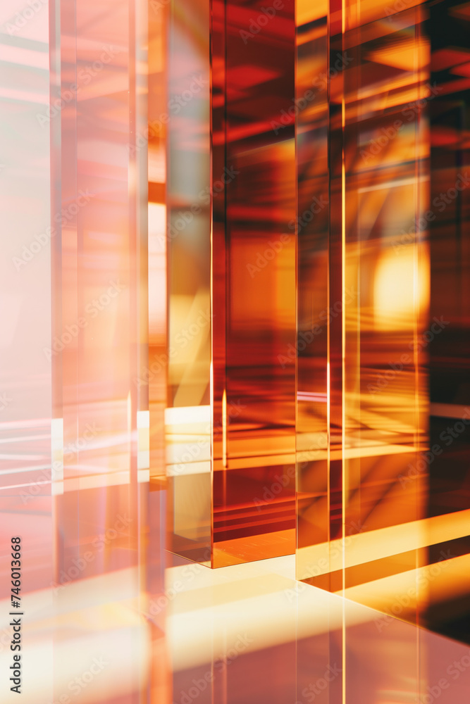 Poster abstract background with reflections and caustics. futuristic background image. created with generat