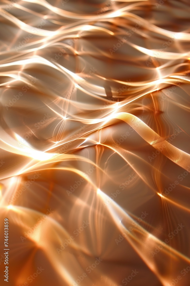 Aufkleber abstract background with reflections and caustics. futuristic background image. created with generat