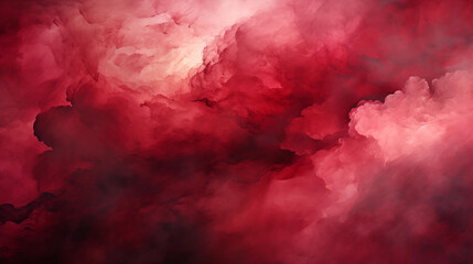 Intense Wine Red Color abstract watercolor background - obrazy, fototapety, plakaty