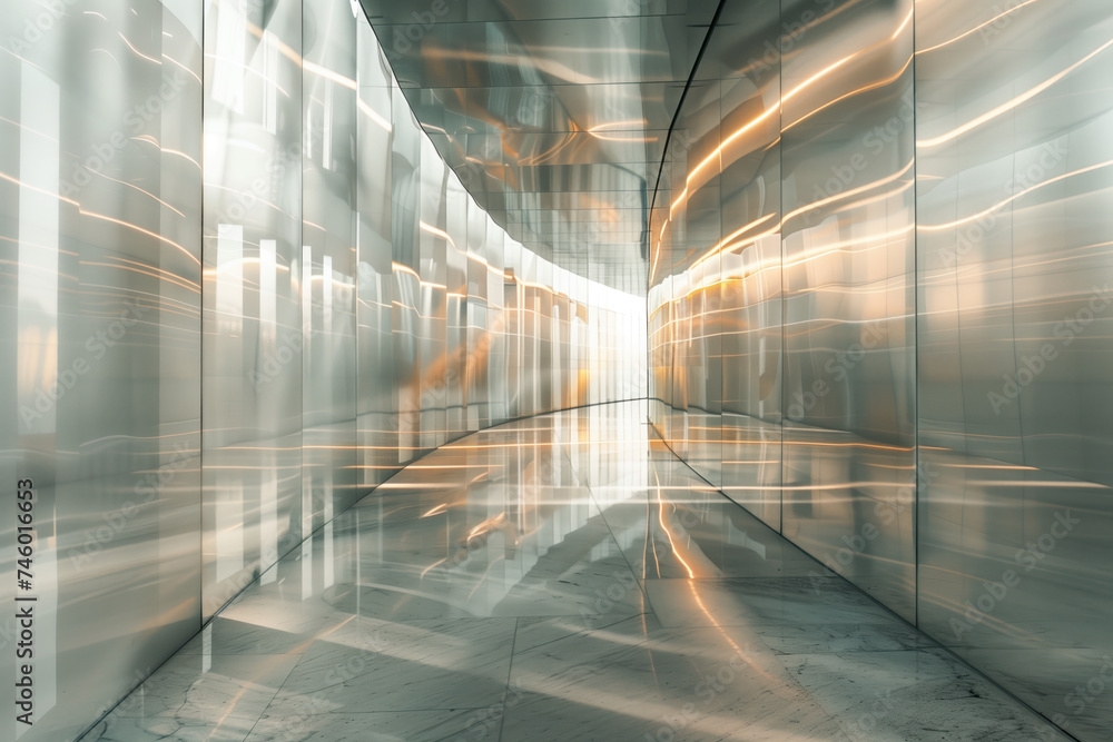 Poster abstract background with reflections and caustics. futuristic background image. created with generat