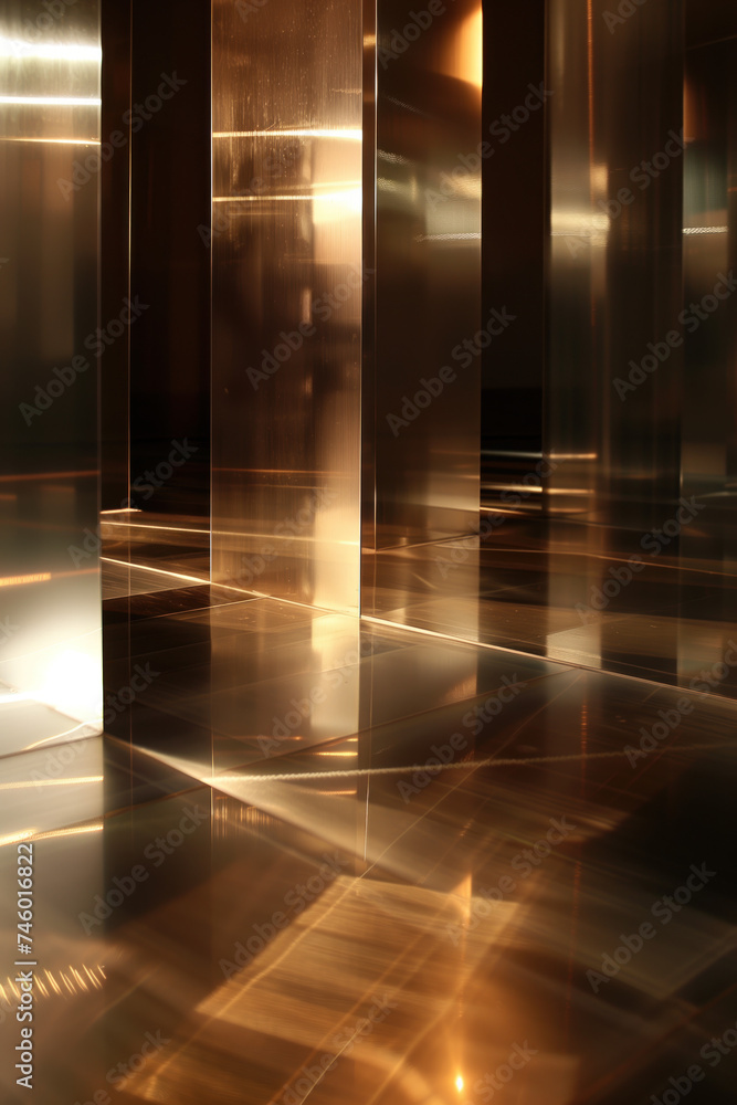 Poster abstract background with reflections and caustics. futuristic background image. created with generat