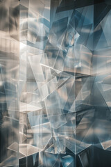 Abstract background with reflections and caustics. Futuristic background image. Created with Generative AI technology.