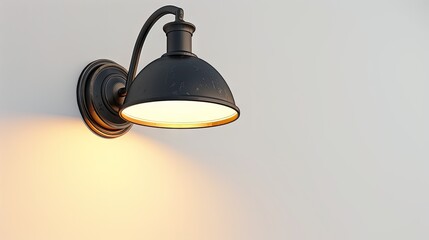 Illuminate nostalgia with our vintage wall lamp. Isolated on white with a clipping path, this classic piece adds elegance to interior designs. A timeless lighting solution.