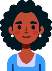 Woman head, female face, people avatar.
