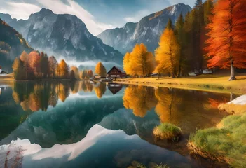 Foto op Canvas autumn in the mountains © aimenyounas