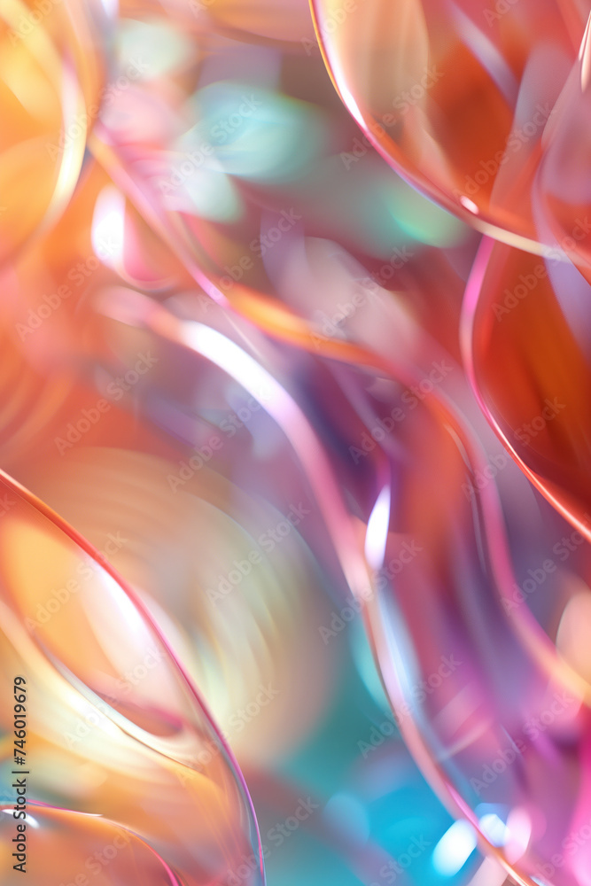 Poster abstract background with reflections and caustics. material science. futuristic background image. cr