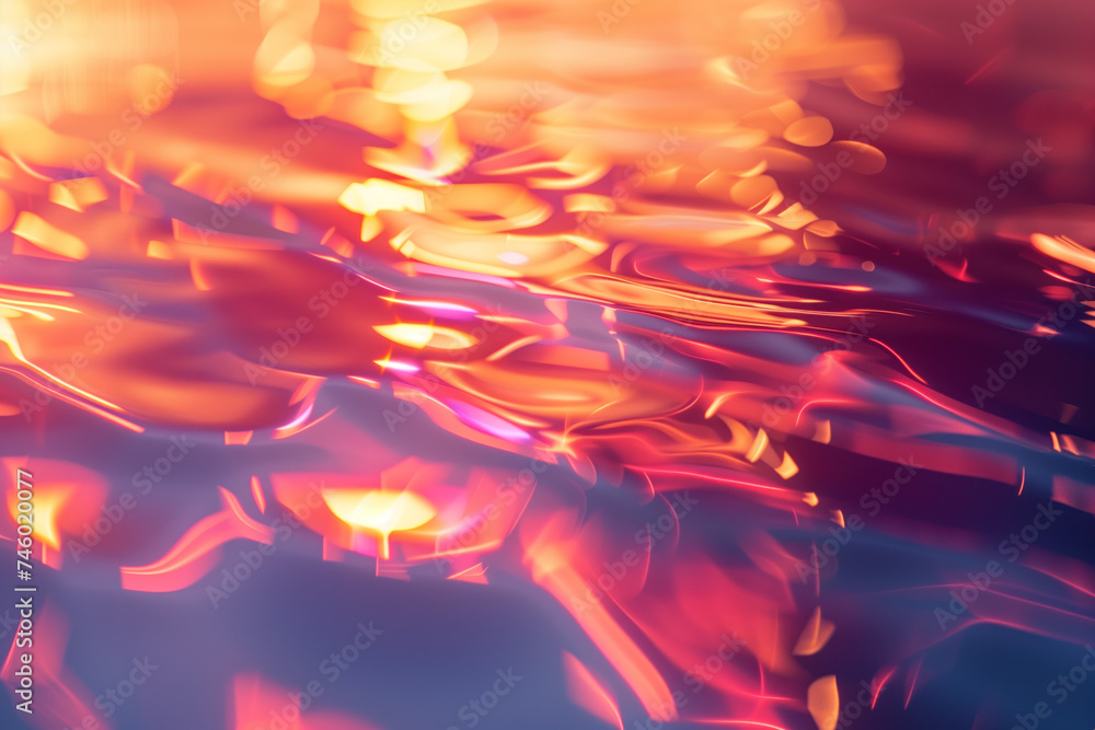 Poster abstract background with reflections and caustics. futuristic background image. created with generat