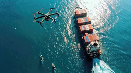 Small commercial drone attacks  commercial freightliner on red sea