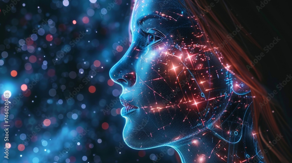Poster ai analyzing deep space signals.