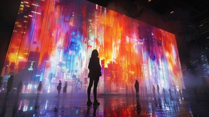 AI generated art festival celebrating creativity and technology. - obrazy, fototapety, plakaty