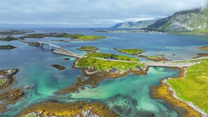Bridge on the Lofoten Islands, Norway © LukasGameworld