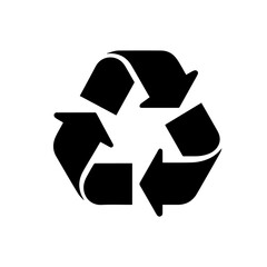 Recycle logo vector isolated