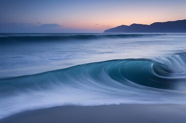 Obraz premium waves on the beach